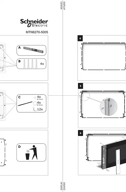 schneider施耐德HW_ U.motion Touch 10 Cavity wall set